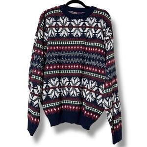 TRADING COMPANY BY GFC vintage mens acrylic sweater size XL pullover long sleeve